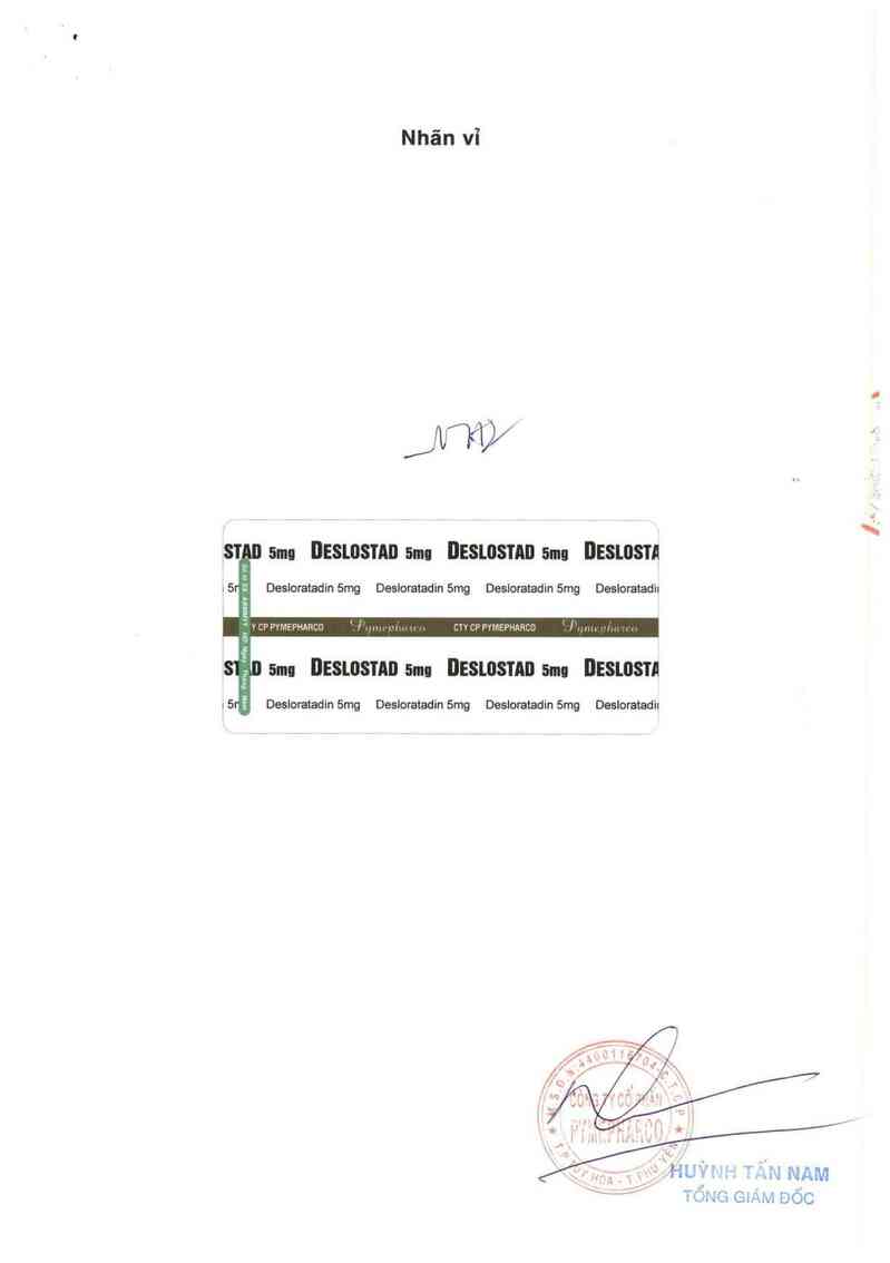thông tin, cách dùng, giá thuốc Deslostad 5mg - ảnh 1