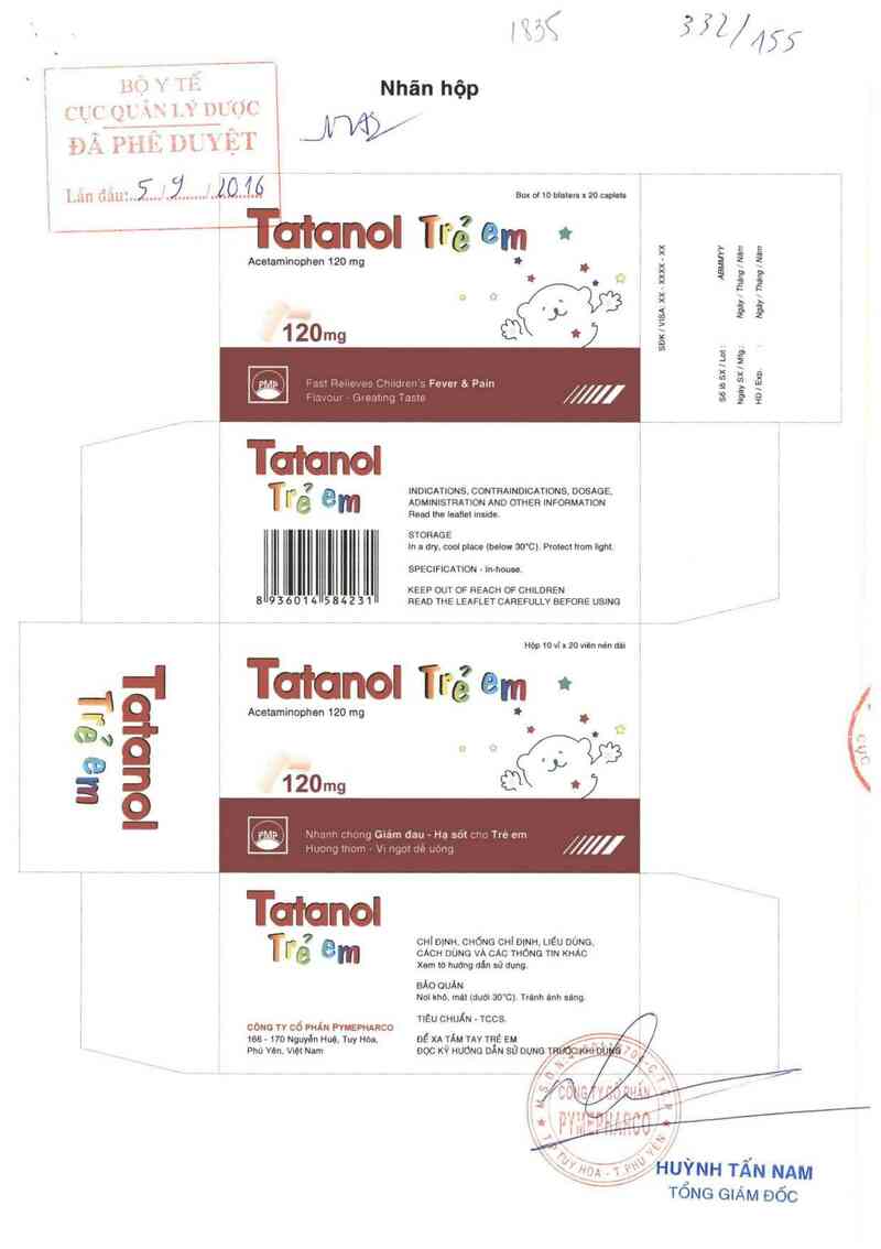 thông tin, cách dùng, giá thuốc Tatanol trẻ em - ảnh 0