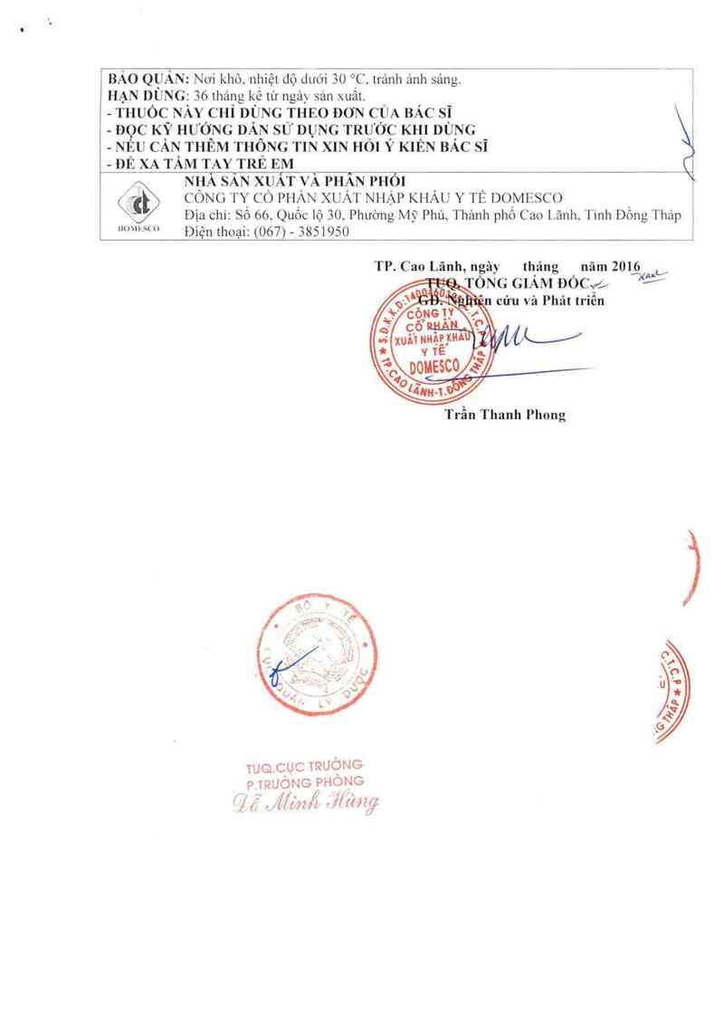 thông tin, cách dùng, giá thuốc Dodizy 16 mg - ảnh 5