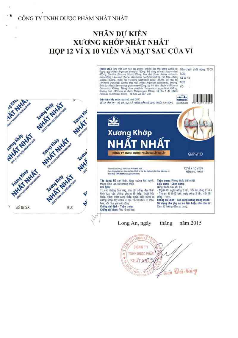 thông tin, cách dùng, giá thuốc Xương khớp nhất nhất - ảnh 2