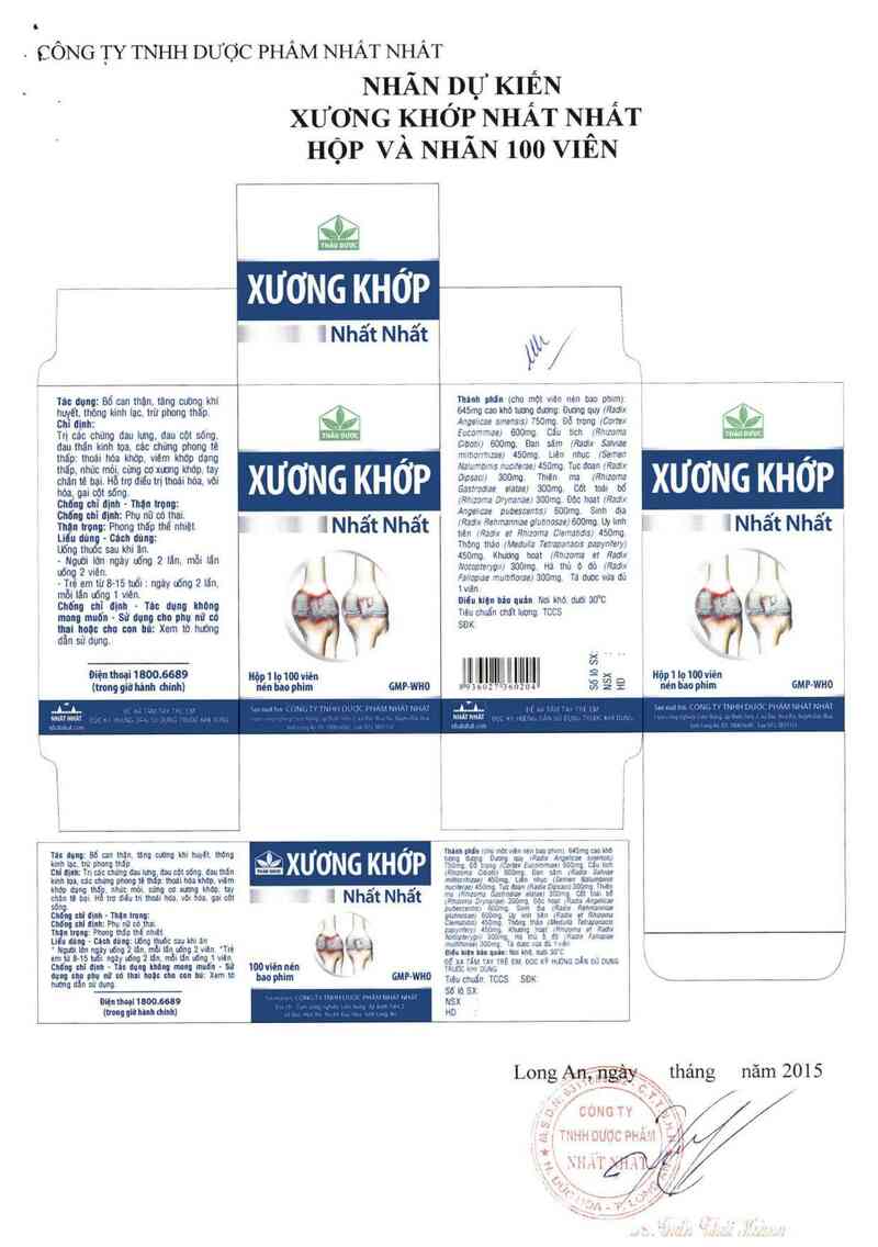 thông tin, cách dùng, giá thuốc Xương khớp nhất nhất - ảnh 5
