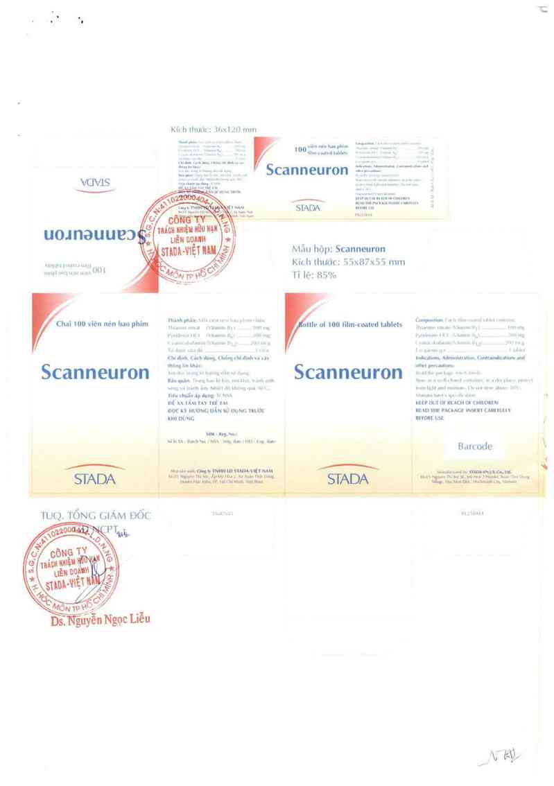 thông tin, cách dùng, giá thuốc Scanneuron - ảnh 1
