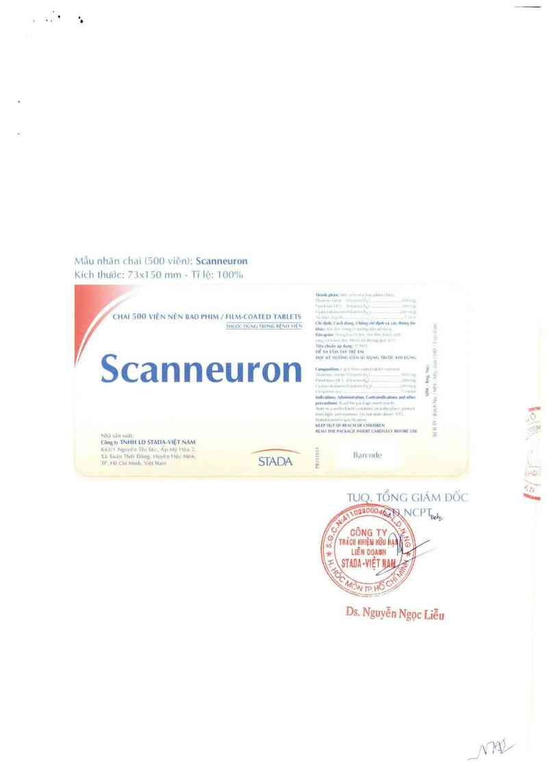 thông tin, cách dùng, giá thuốc Scanneuron - ảnh 2