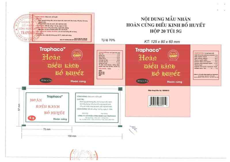 thông tin, cách dùng, giá thuốc Hoàn Điều kinh bổ huyết - ảnh 1
