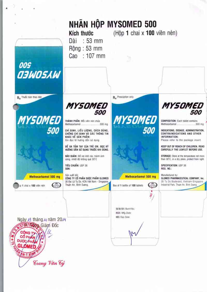 thông tin, cách dùng, giá thuốc Mysomed 500 - ảnh 7