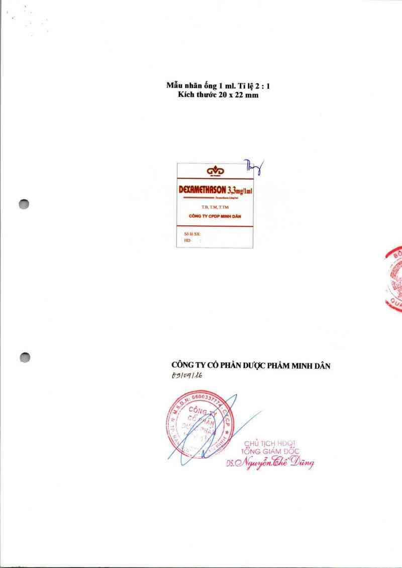 thông tin, cách dùng, giá thuốc Dexamethason - ảnh 1