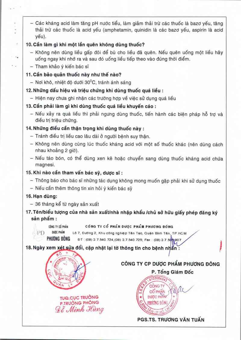 thông tin, cách dùng, giá thuốc Oriphospha - ảnh 7