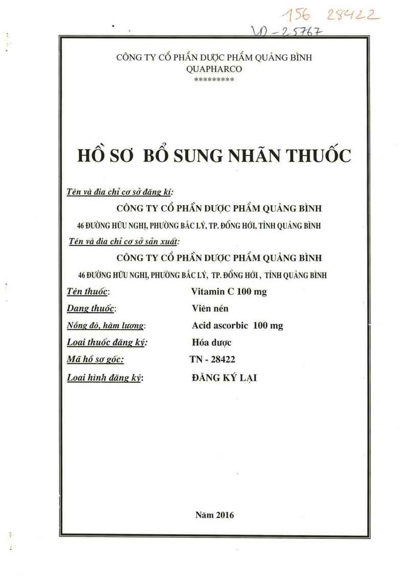 thông tin, cách dùng, giá thuốc Vitamin C 100 mg - ảnh 0