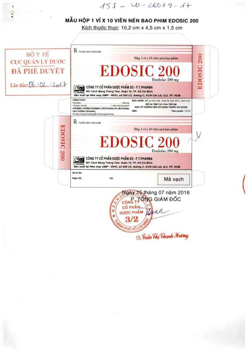 thông tin, cách dùng, giá thuốc Edosic 200 - ảnh 0