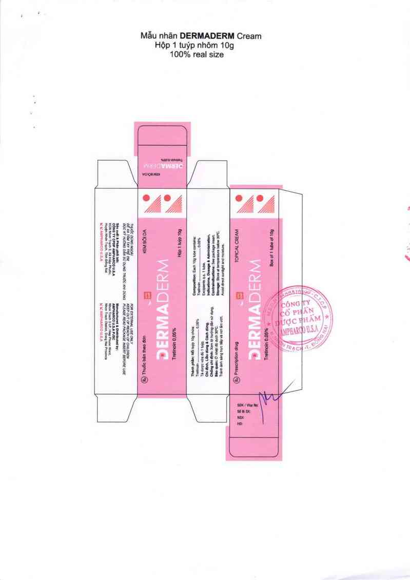 thông tin, cách dùng, giá thuốc Dermaderm - ảnh 1