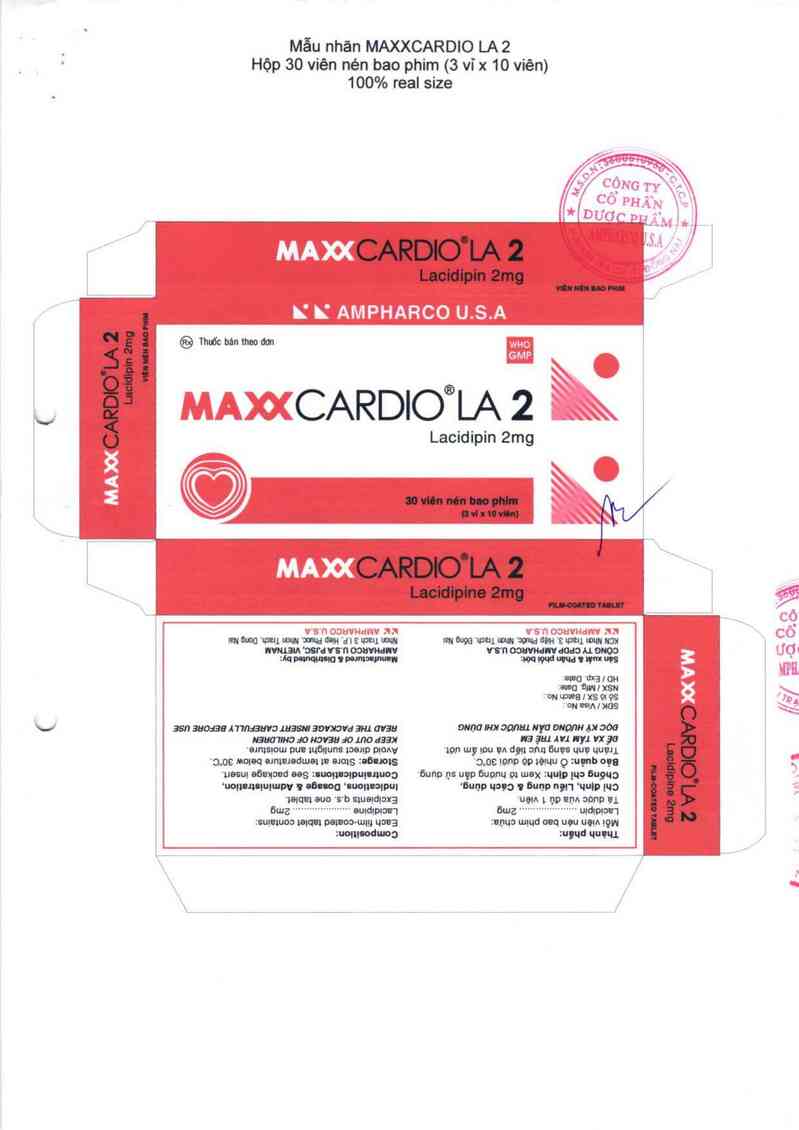 thông tin, cách dùng, giá thuốc Maxxcardio LA 2 - ảnh 2