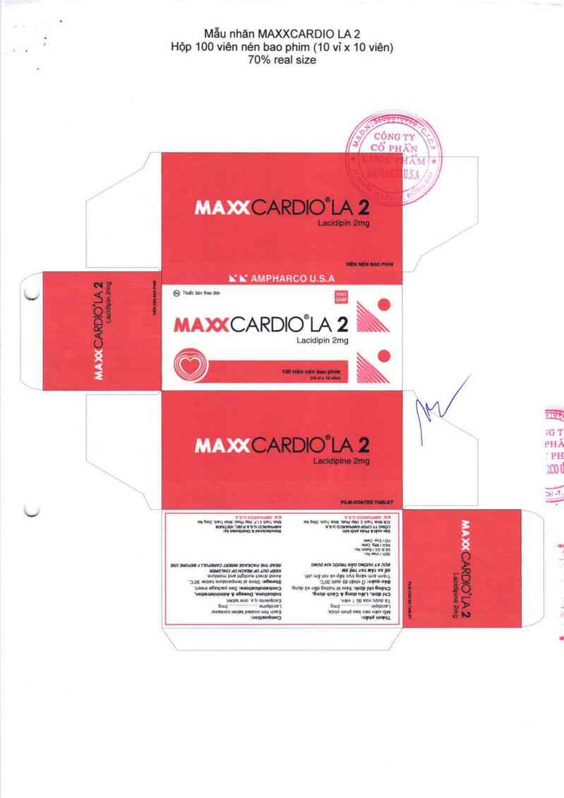 thông tin, cách dùng, giá thuốc Maxxcardio LA 2 - ảnh 3
