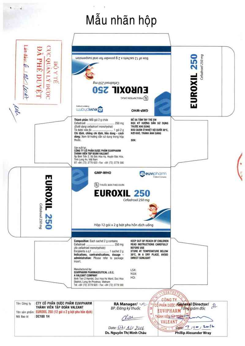 thông tin, cách dùng, giá thuốc Euroxil 250 - ảnh 0