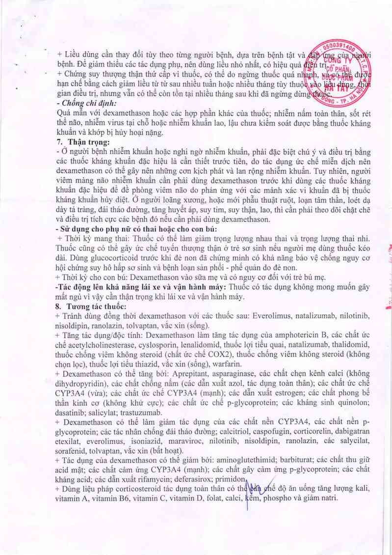 thông tin, cách dùng, giá thuốc Dehatacil 0,5 mg - ảnh 3