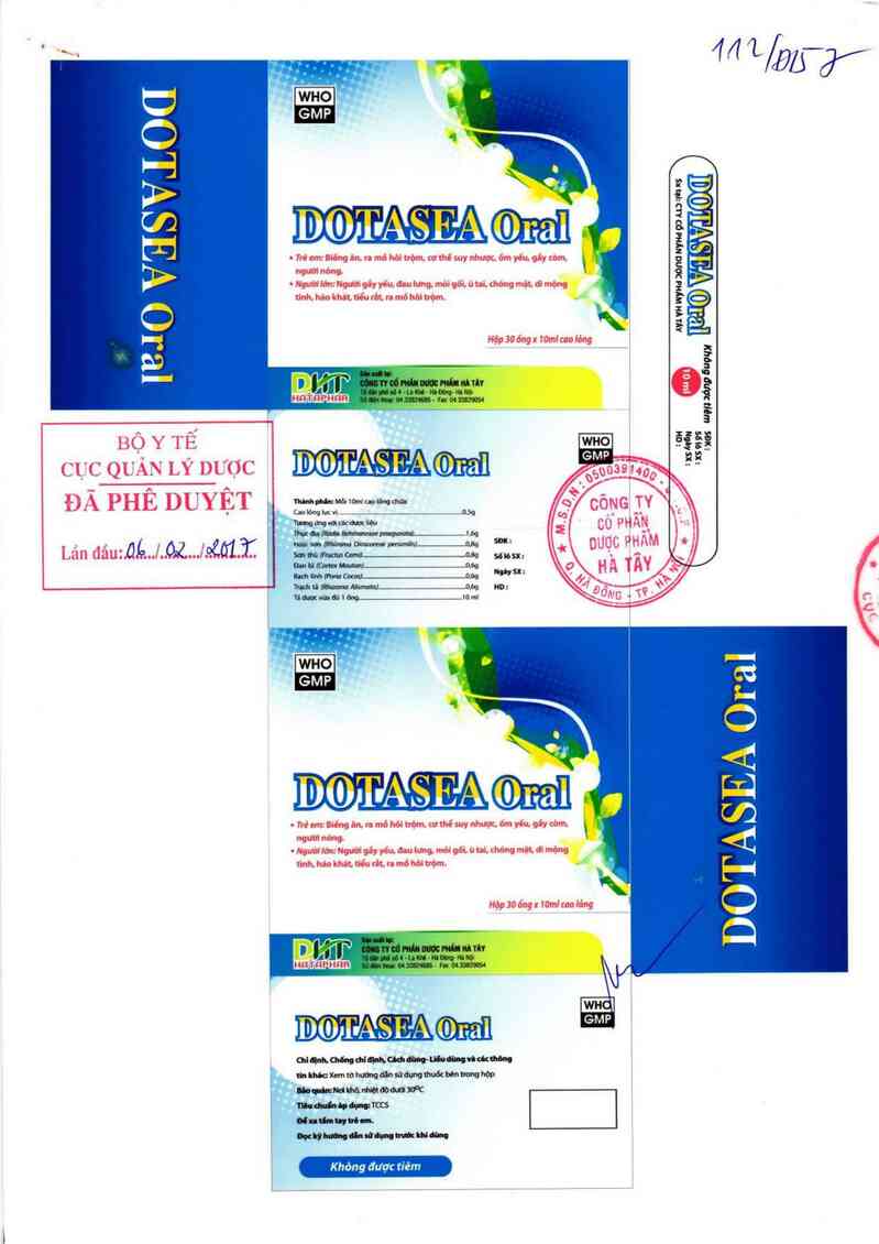thông tin, cách dùng, giá thuốc Dotasea Oral - ảnh 0