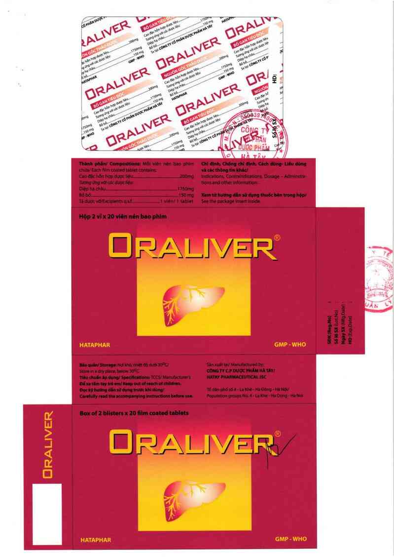 thông tin, cách dùng, giá thuốc Oraliver - ảnh 1
