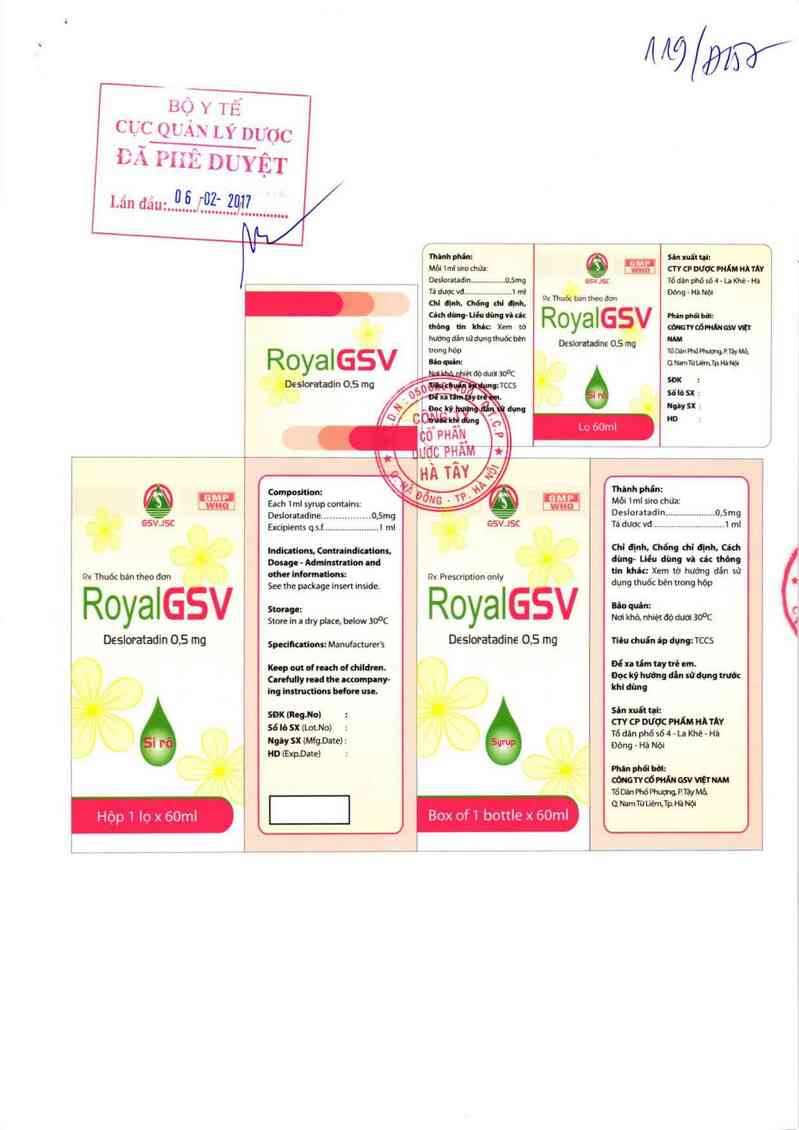 thông tin, cách dùng, giá thuốc Royalgsv - ảnh 0