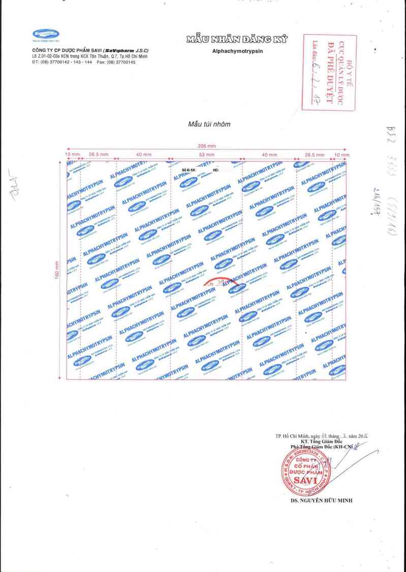 thông tin, cách dùng, giá thuốc Alphachymotrypsin - ảnh 0