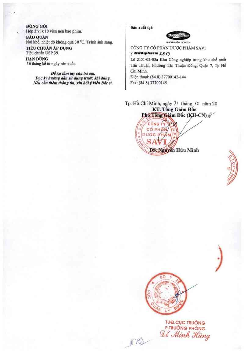 thông tin, cách dùng, giá thuốc Savi Carvedilol 12.5 - ảnh 4