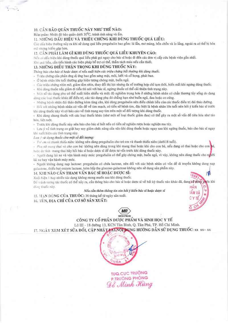 thông tin, cách dùng, giá thuốc Pregasv - ảnh 6