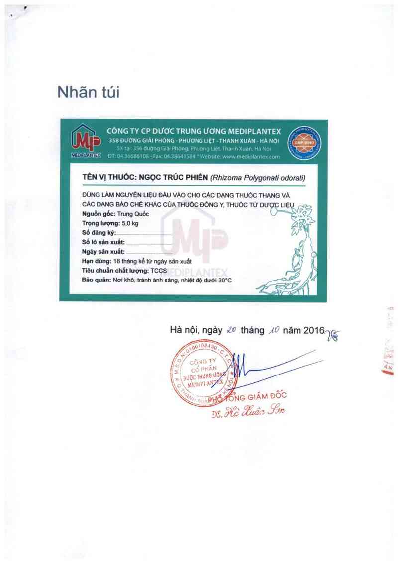 thông tin, cách dùng, giá thuốc Ngọc trúc - ảnh 1