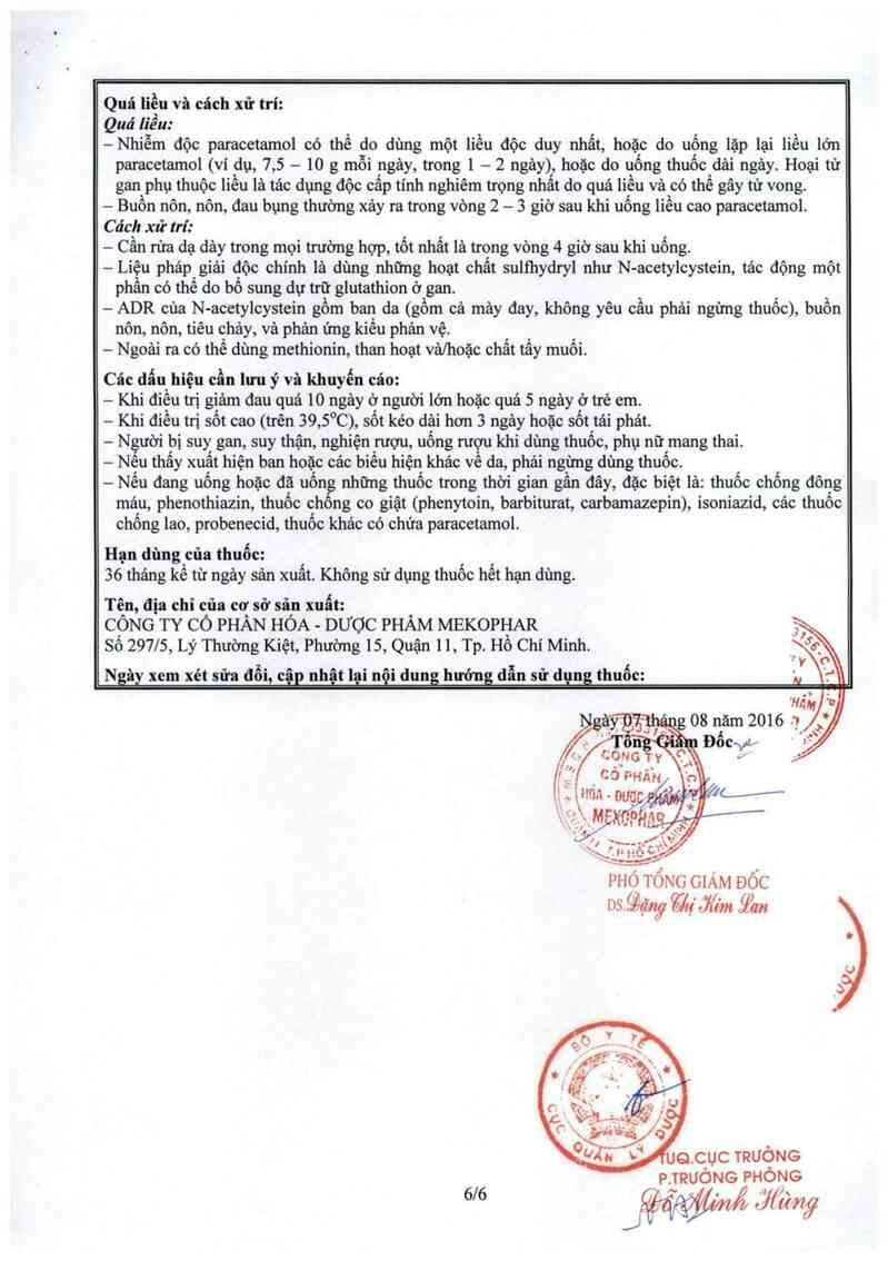 thông tin, cách dùng, giá thuốc Paracold 325 - ảnh 13
