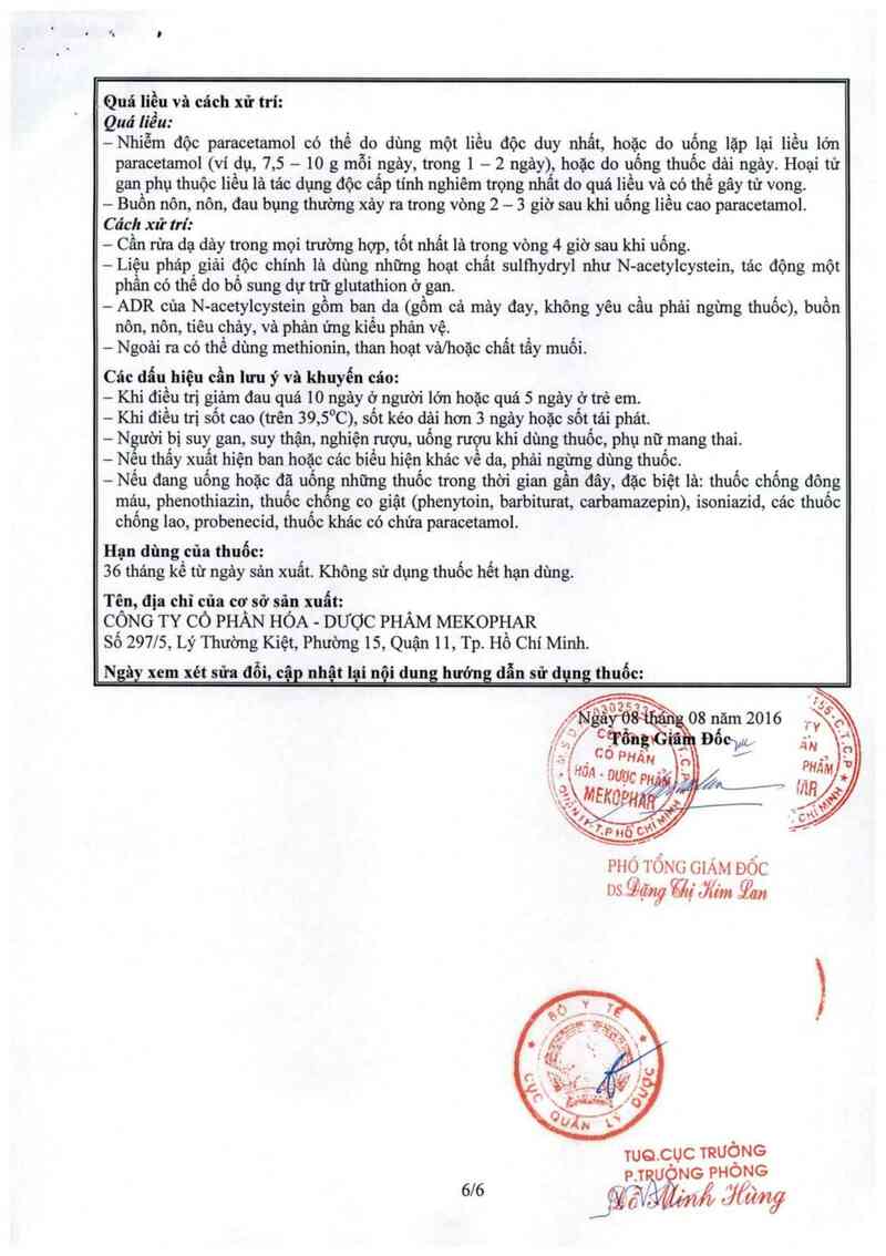 thông tin, cách dùng, giá thuốc Paracold 325 - ảnh 6