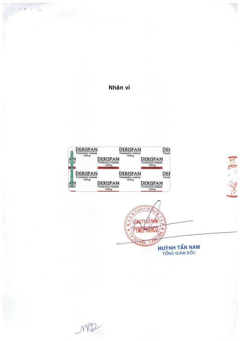 thông tin, cách dùng, giá thuốc Derispan - ảnh 1