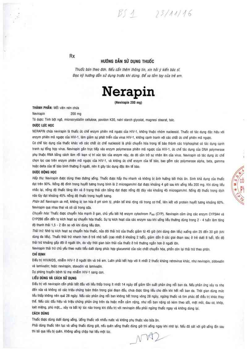 thông tin, cách dùng, giá thuốc Nerapin - ảnh 5