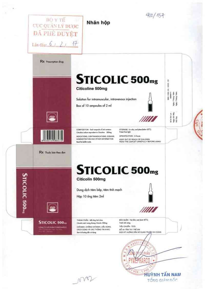 thông tin, cách dùng, giá thuốc Sticolic 500mg - ảnh 0
