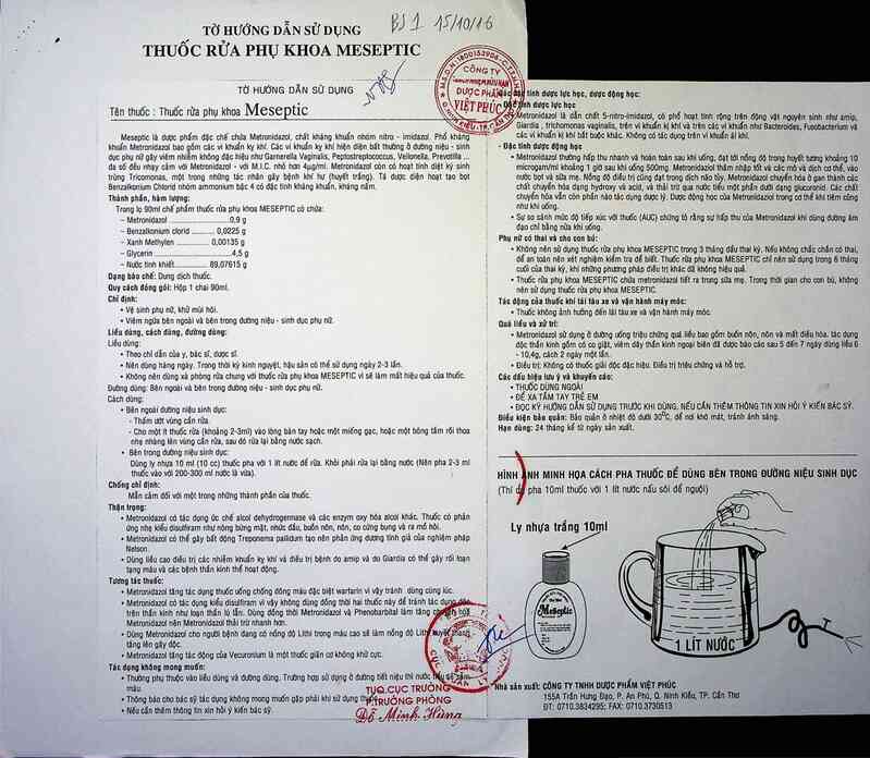thông tin, cách dùng, giá thuốc Thuốc rửa phụ khoa Meseptic - ảnh 5