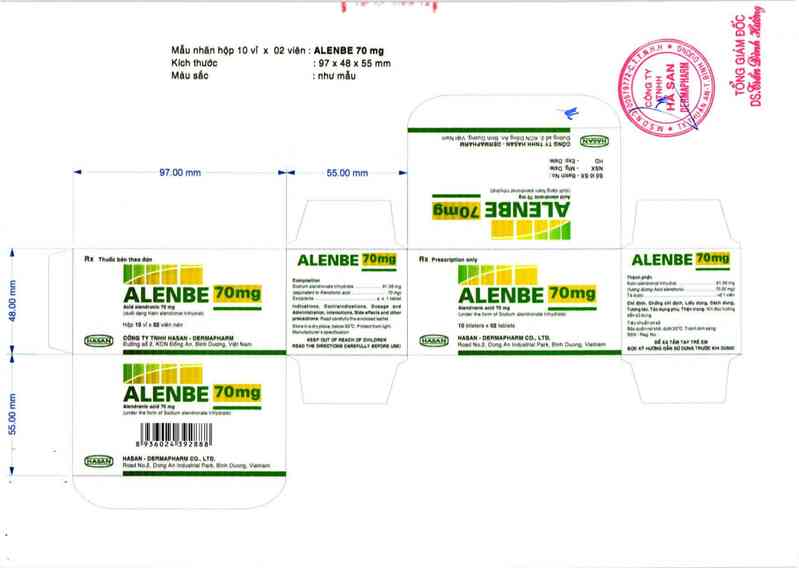 thông tin, cách dùng, giá thuốc Alenbe 70mg - ảnh 2