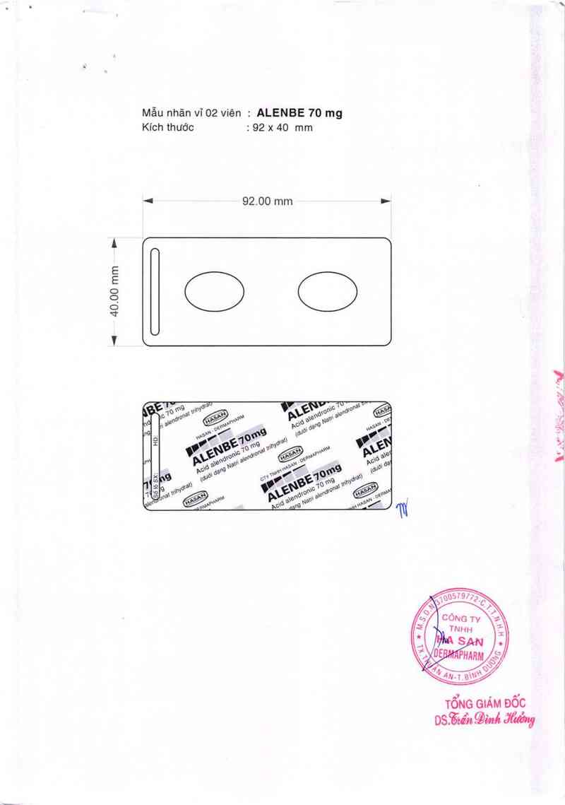 thông tin, cách dùng, giá thuốc Alenbe 70mg - ảnh 3