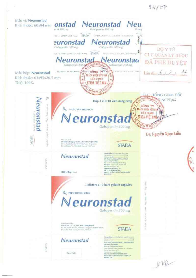 thông tin, cách dùng, giá thuốc Neuronstad - ảnh 0