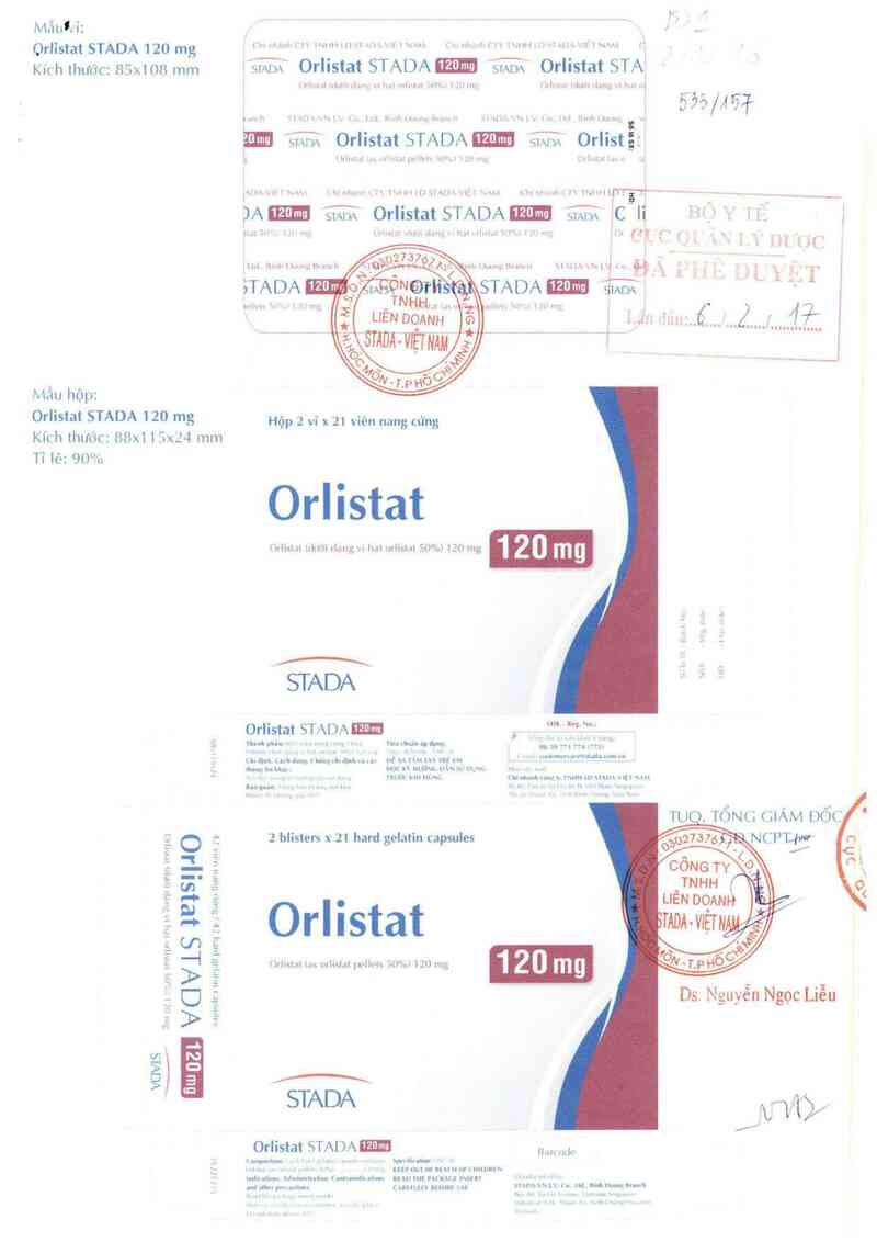 thông tin, cách dùng, giá thuốc Orlistat Stada 120 mg - ảnh 0