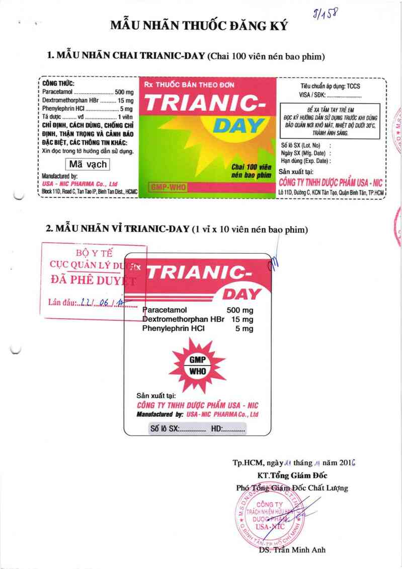 thông tin, cách dùng, giá thuốc Trianic-day - ảnh 0