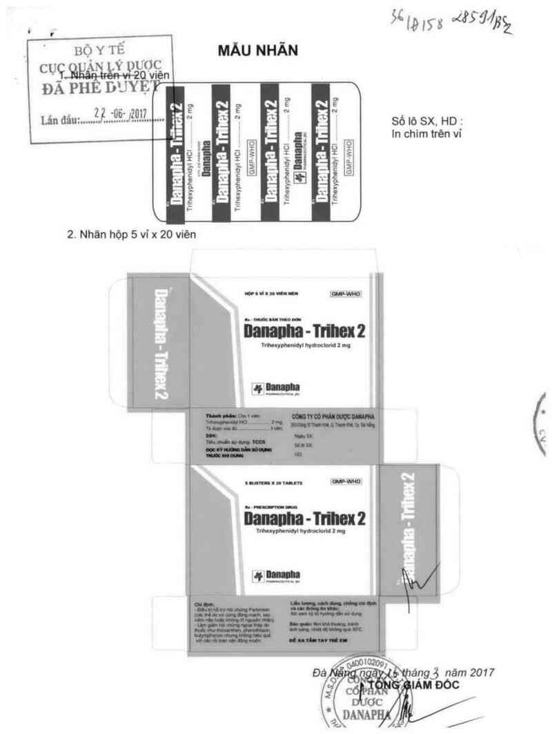 thông tin, cách dùng, giá thuốc Danapha-Trihex 2 - ảnh 0