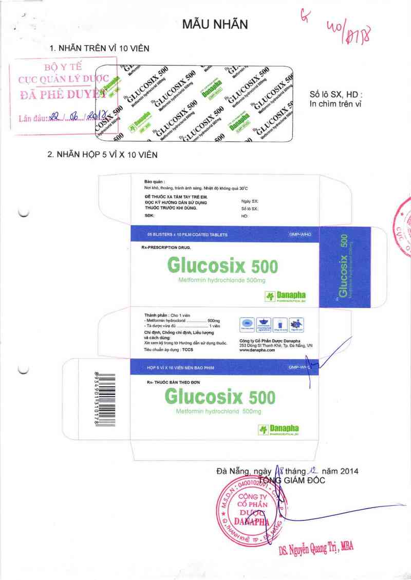thông tin, cách dùng, giá thuốc Glucosix 500 - ảnh 0