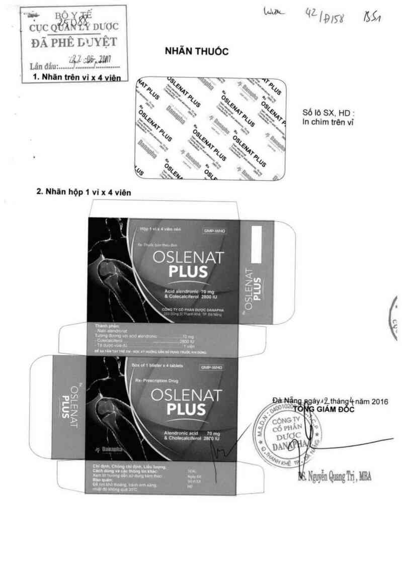 thông tin, cách dùng, giá thuốc Oslenat plus - ảnh 0