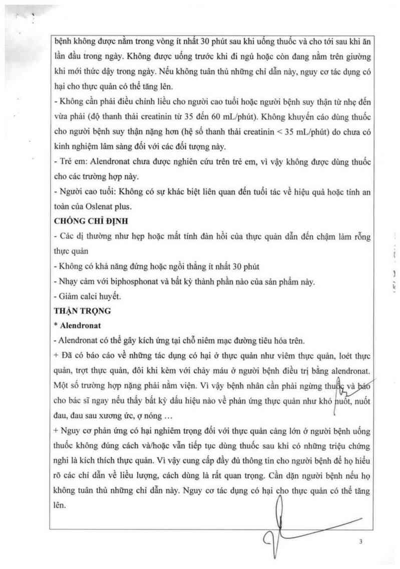 thông tin, cách dùng, giá thuốc Oslenat plus - ảnh 3