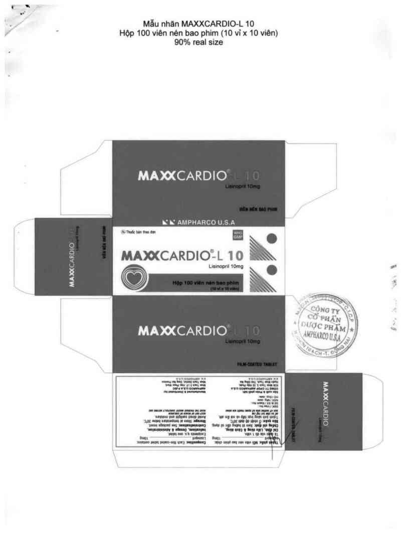 thông tin, cách dùng, giá thuốc Maxxcardio-L 10 - ảnh 1