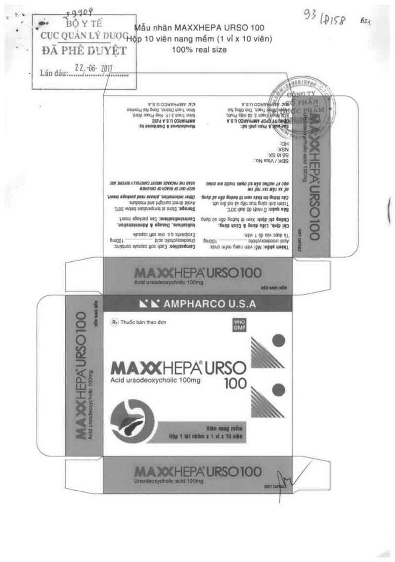 thông tin, cách dùng, giá thuốc Maxxhepa urso 100 - ảnh 0