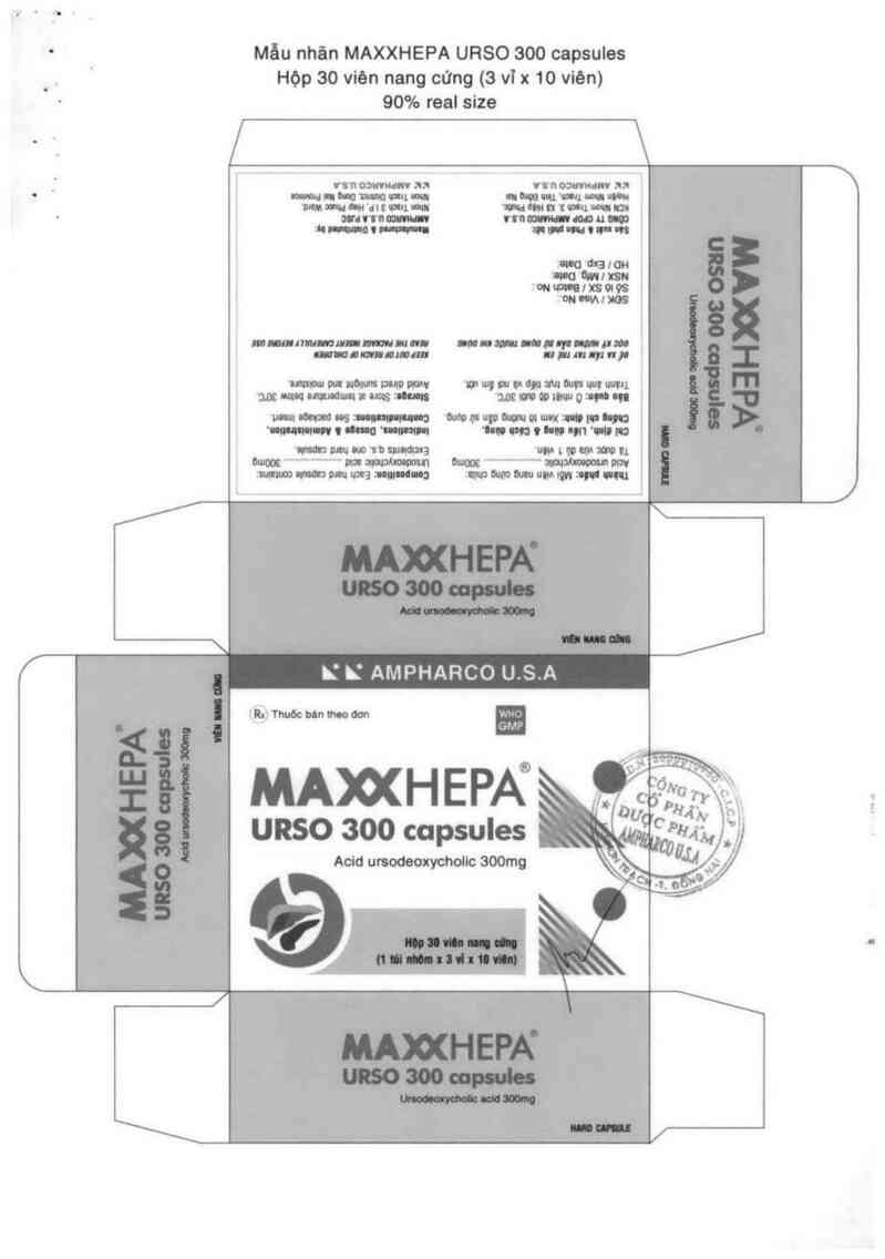 thông tin, cách dùng, giá thuốc Maxxhepa urso 300 capsules - ảnh 2