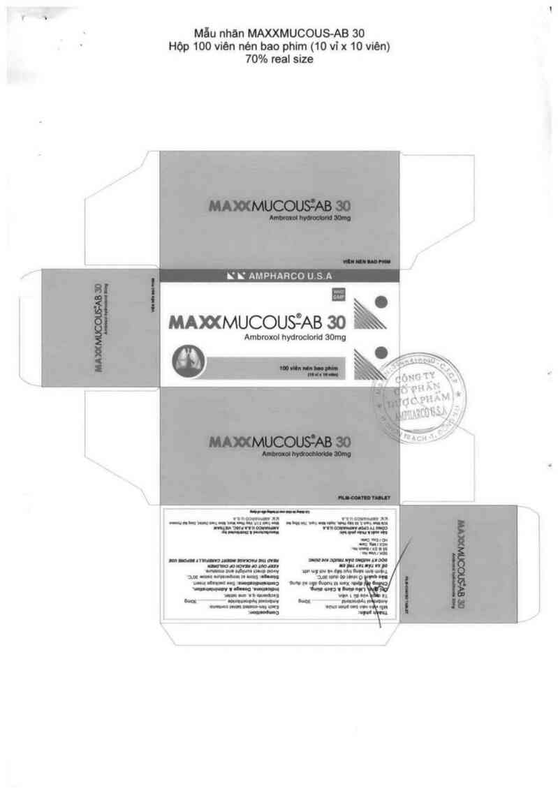 thông tin, cách dùng, giá thuốc Maxxmucous-AB 30 - ảnh 2