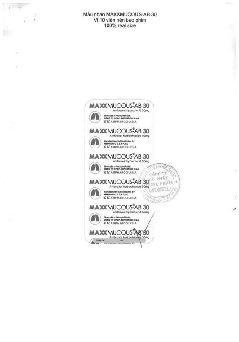 thông tin, cách dùng, giá thuốc Maxxmucous-AB 30 - ảnh 3