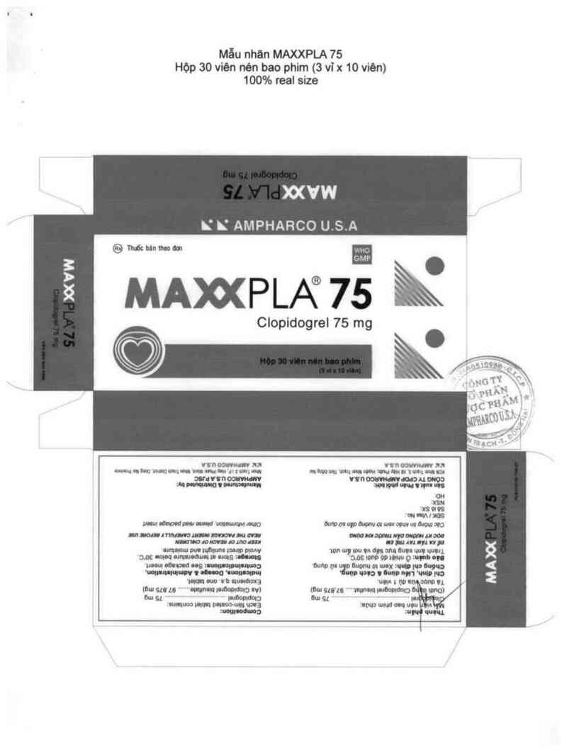 thông tin, cách dùng, giá thuốc Maxxpla 75 - ảnh 1