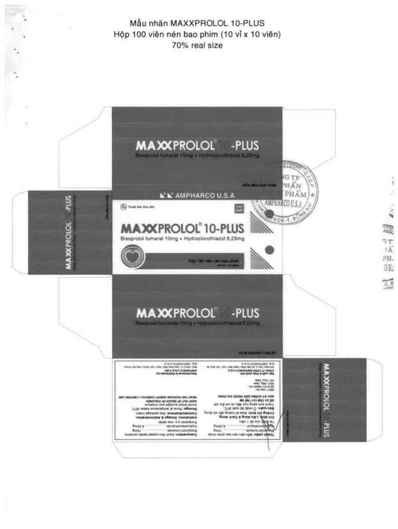thông tin, cách dùng, giá thuốc Maxxprolol 10 - plus - ảnh 2