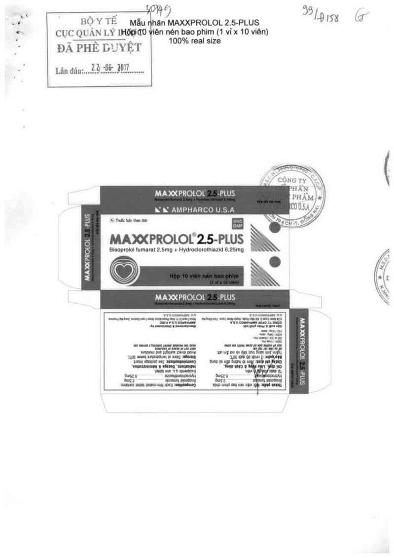thông tin, cách dùng, giá thuốc Maxxprolol 2.5 - plus - ảnh 0