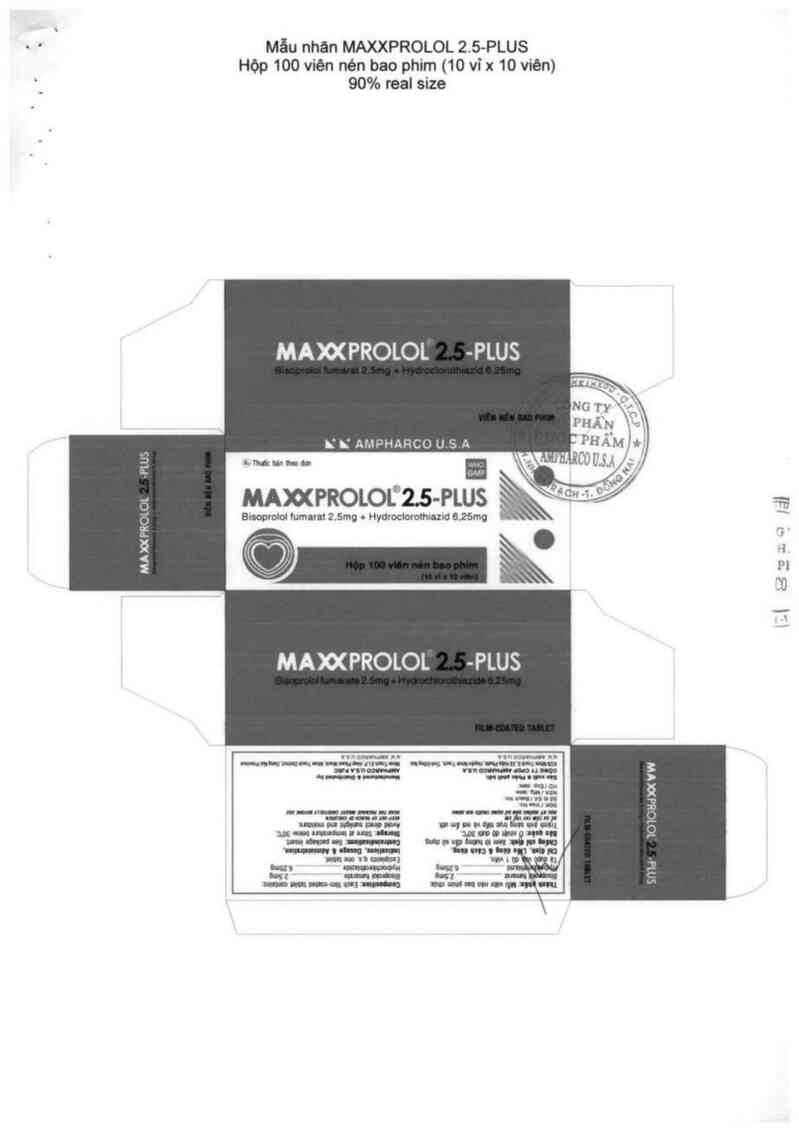 thông tin, cách dùng, giá thuốc Maxxprolol 2.5 - plus - ảnh 2