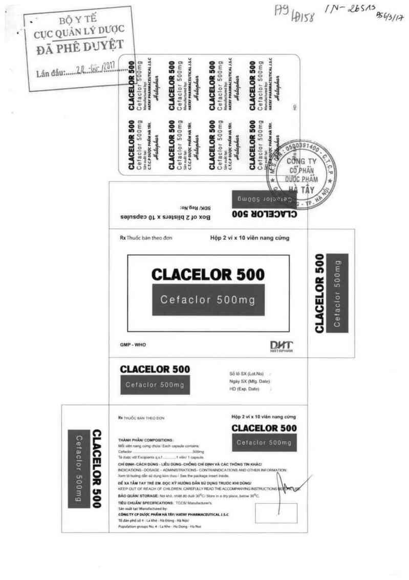 thông tin, cách dùng, giá thuốc Clacelor 500 - ảnh 0